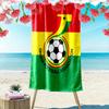 Ghana football Print Beach Towel, Large Soft Quick Dry Towel for Beach Camping Swimming