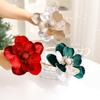 1 Piece of Fabric Flower Sparkling Tree Decoration Christmas Flowers Holiday Sparkling Frosted 22/15cm