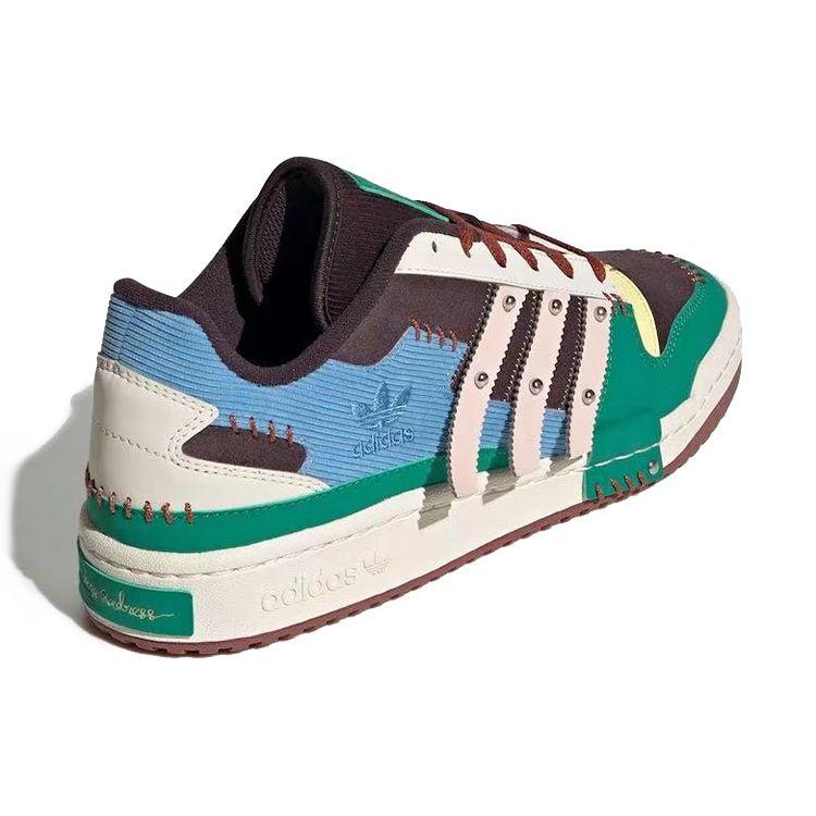 Melting Sadness x adidas Forum Exhibit Low Костюм марионетки - Ночной бордовый Унисекс — фото 4