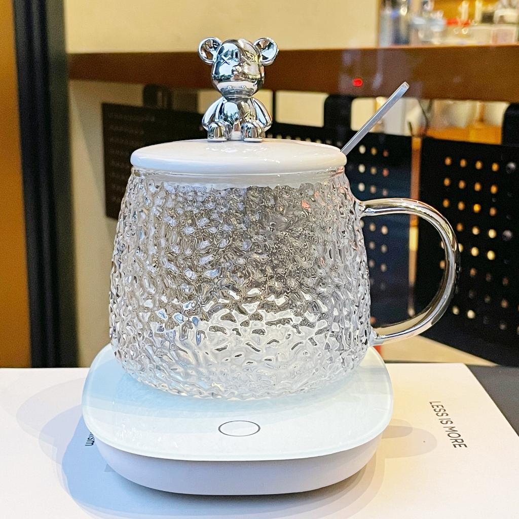 Glastassen für Mädchen mit hochwertigen Wasserbechern für hochtemperaturbeständige Becher mit Deckel für Paare