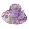 European and American new spring and summer mother sunscreen bow mesh gauze hat thin in the elderly sun hat breathable big edge hat