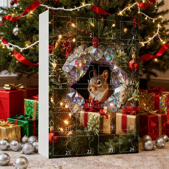 Forest Animal Advent Calendar 2025 24 Days Cute Animal Holiday Decor Countdown To Christmas