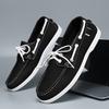 Personalized Summer Men's New Lace-up British Style Versatile Doudou Shoes Breathable Casual Work Commuting Lazy Shoes