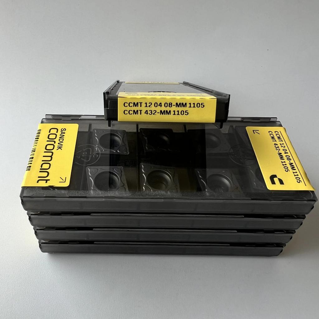 SANDVIK / CCMT120408-MM 1105 / Industrial indexable Carbide Inserts 10 Pcs