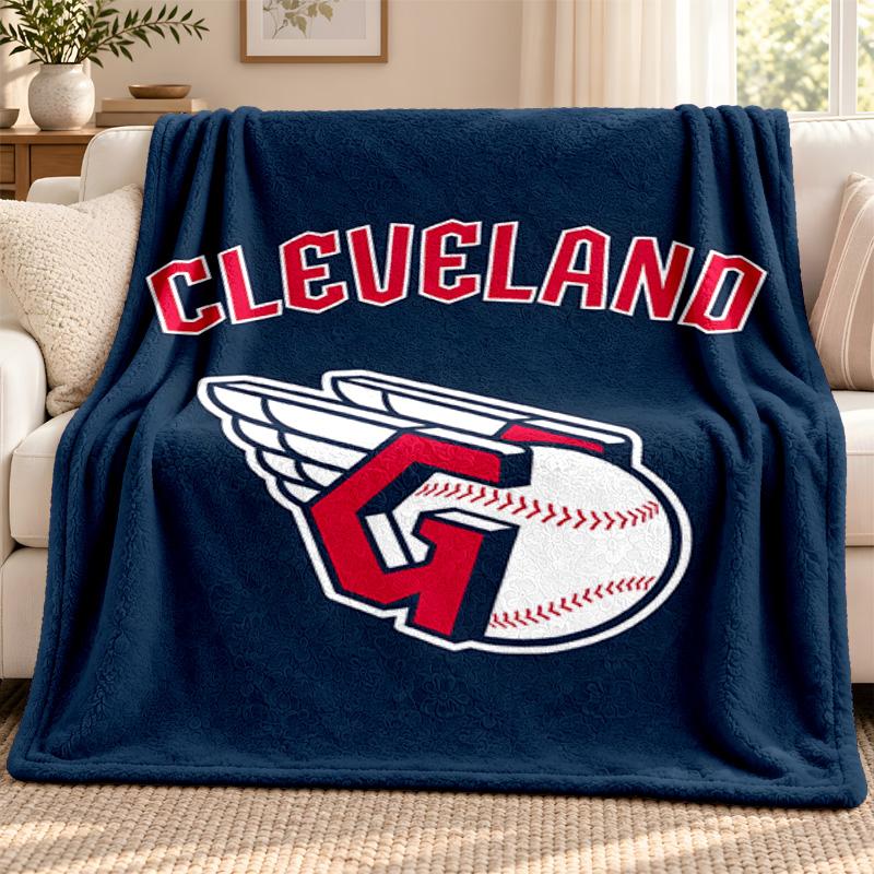 Cleveland Guardians blanket Flannel Blanket Soft Cozy Plush Throw for Sofa Bed Lightweight Home Decoration Outdoor camping
