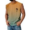 Gilet Estivo da Uomo Girocollo Sfumato Sportivo Casual Senza Maniche