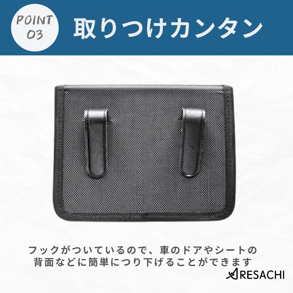 ARESACHI Car Trash Car Storage Pocket with Small Item Door Waterproof Can, Lid, Organizer, Hook, Pocket, Hanging,