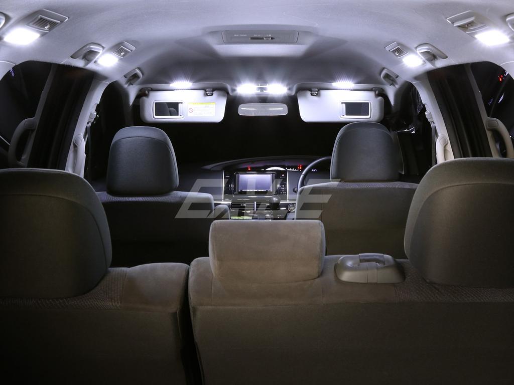 Pure White LED Interior Lamp Set for the 50 Series Hybrid 12-piece Estima/Estima (ACR50/55, GSR50/55, AHR20).