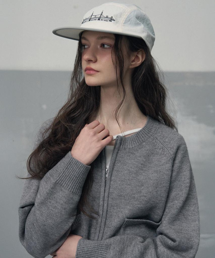 Ledeoli Bridge Artwork Nylon Camp Cap [Ivory]