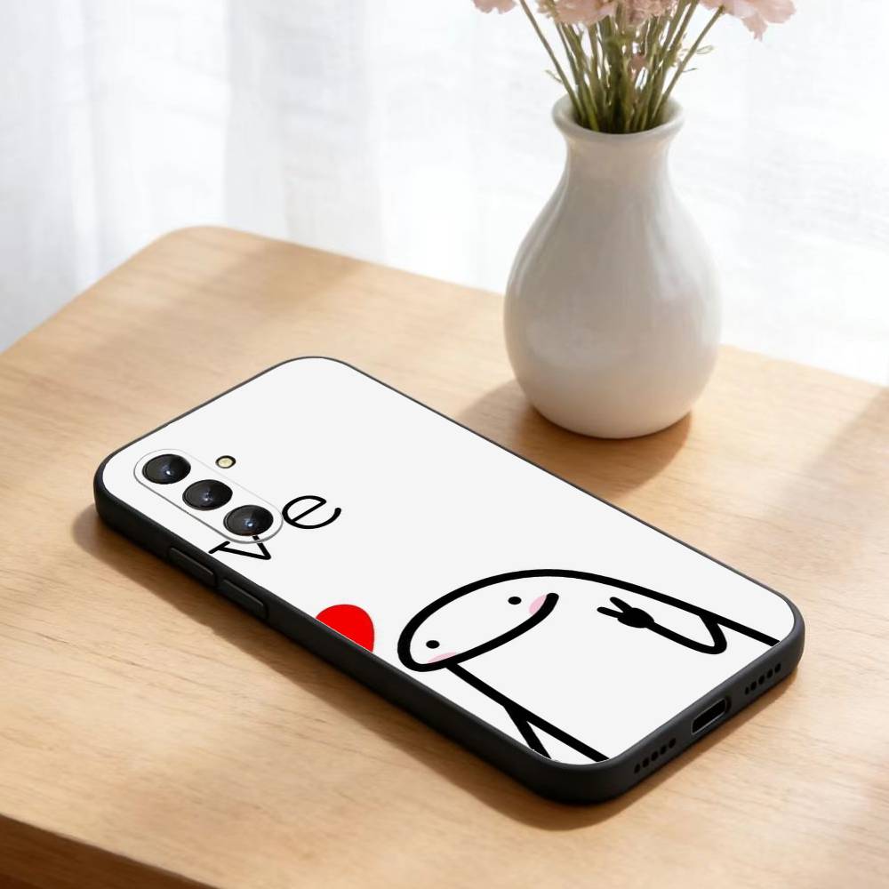 Funny Middle Finger Cute Phone Case For Samsung Galaxy A73,21,22,32,71,53,52,51,80,5G Soft Black Cover