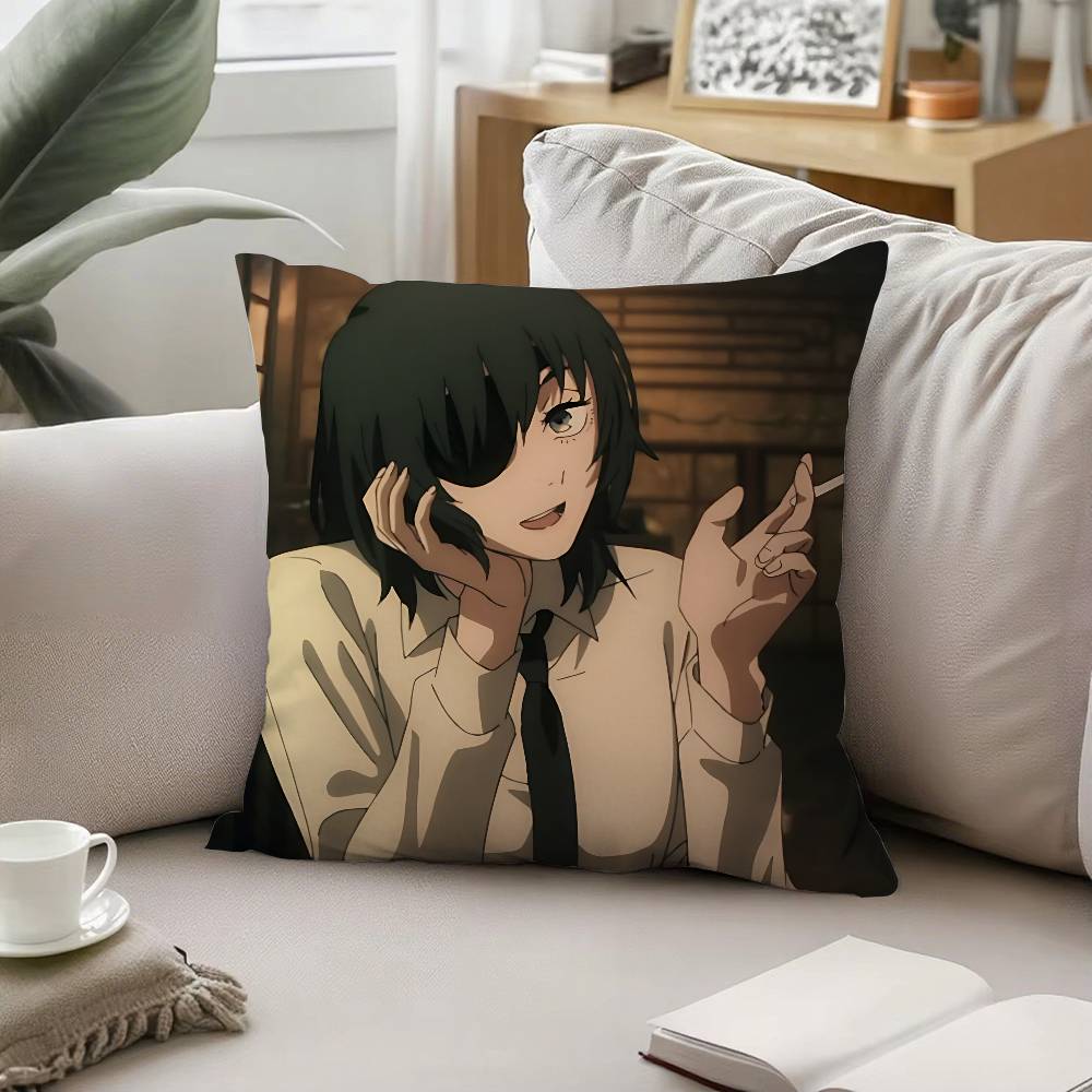 Anime Himeno Throw Pillow Covers Pattern Cushion Cover Suitable For Sofa Bedroom Car Pillow Cover
