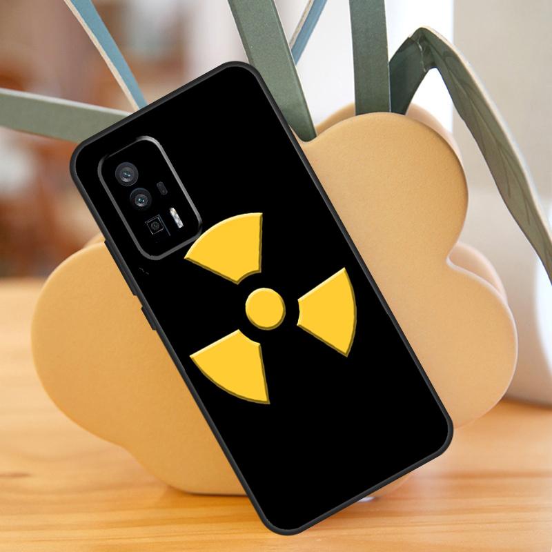Nuclear Radiation Warning Sign Case For POCO F6 Pro X6 X5 X3 F3 F5 M6 M5s Xiaomi 13T Pro 11T 12T 12 13 Lite 14 Ultra Cover