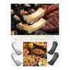 5-Piece Stylish Stainless Steel Chopstick Rests, Japanese Style Tableware, Simple Cutlery Holders (Silver)