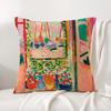 H-Henri M-Matisse Painting Cushion Cover Summer Coolness Linen Fabric Double-Sided Printing Pillow Case Sofa Home Decor Gift