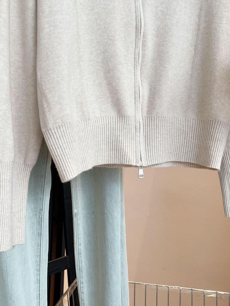Elegant Korean Style Women's Long-Sleeve Lapel Cardigan Sweater