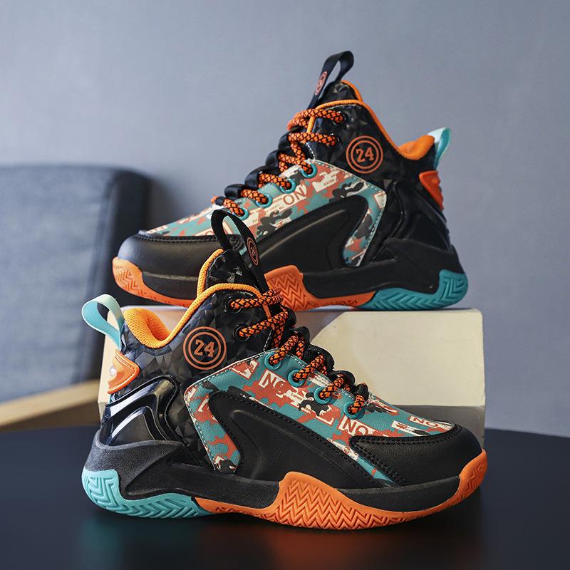 Atmungsaktive Stoßdämpfende Basketballschuhe für Jungen - Strapazierfähig für das Spielen im Freien