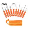 Pumpkin Scoops And Scrapers Halloween Carving Tools Kit Stainless Steel Blades Anti-slip Fruit Vegetable Set