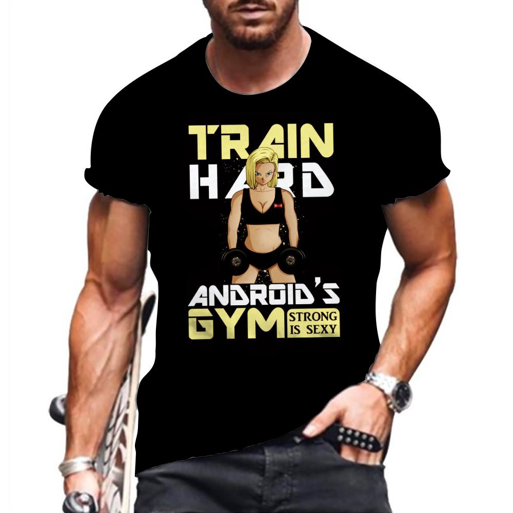 Baibao QIQI Z High Street Vegeta Grappige T-shirts Goku Gym T-shirt Man Y2k Kleding Harajuku Stijl Anime Zomer 3D Print Streetwear L