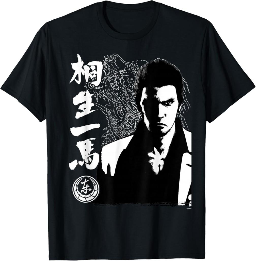 ( Fronte retro ) T-shirt Unisex Kazuma Kiryu Tatuaggio Like a Dragon & Yakuza
