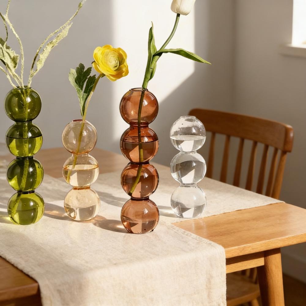Creative Bubble Vase Hydroponic Ball Shaped Flower Pot Romantic Table Decoration Modern Funny Living Room Decoration Gift