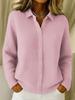 2026 Women's Casual Lapel Long Sleeve Button-Up Sweater for Fall/Winter