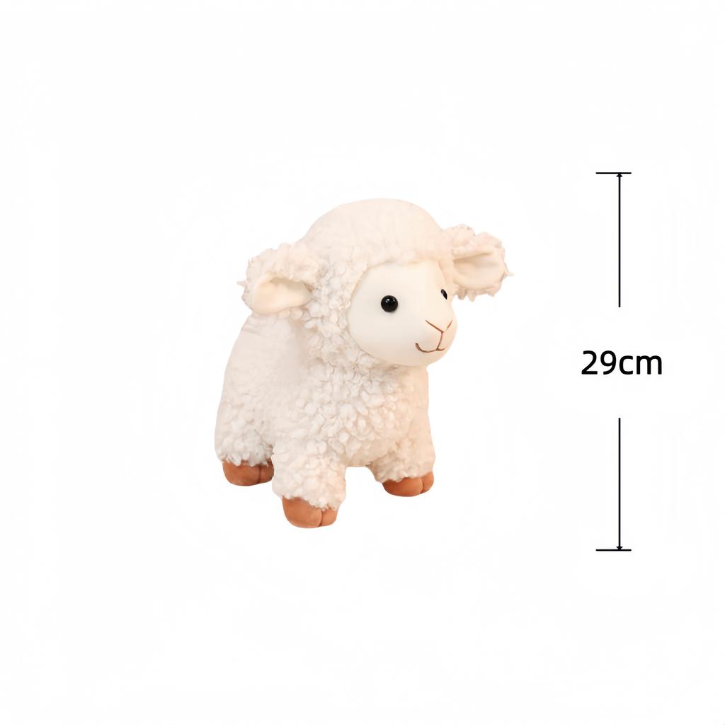 Cute Lamb Plush Toy Simulation Sheep Stuffed Doll Soft Kids Accompany Toys Adorably Room Decor Toys Exquisite Birthday Gifts