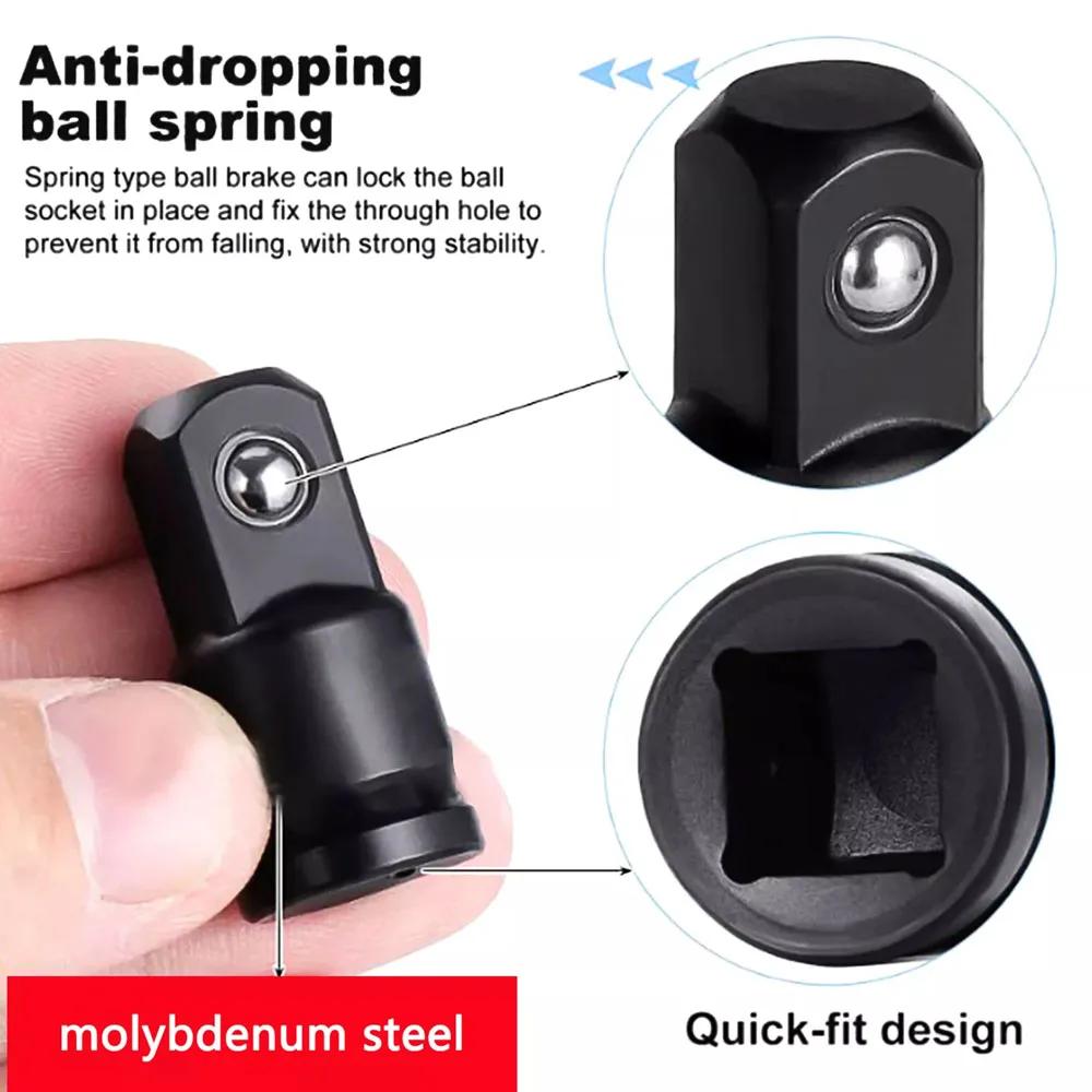 Socket Converter Adapter Set for Handheld Tools Reducer Adapter 1/4 1/2 3/8 3/4 for Car Auto Bike Workshop Repair Tools