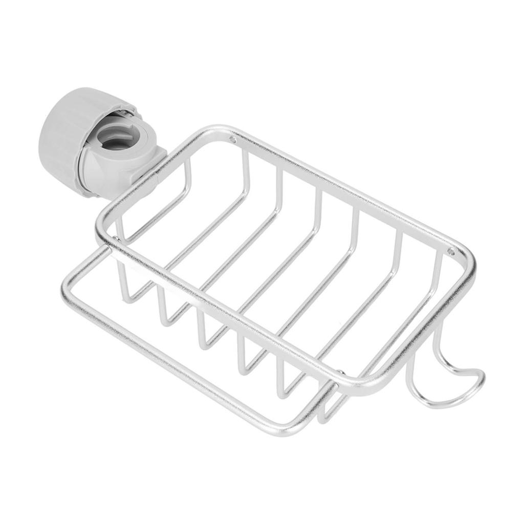 Kitchen Faucet Storage Rack Faucet Sponge Holder Hanging Drain Rack with Towel Shelf for Kitchen Sink
