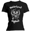 Motorhead England Damen Schwarz T-Shirt Offiziell Lizenziert Kleines Unisex T-Shirt