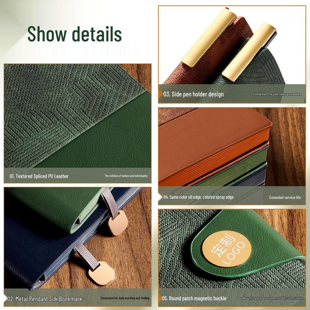 A5 Soft Leather Buckle Notebook: Customizable Diary Gift Set