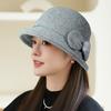 The New Winter Hat for The Elderly Women's Warm Fleece Basin Hat for The Elderly