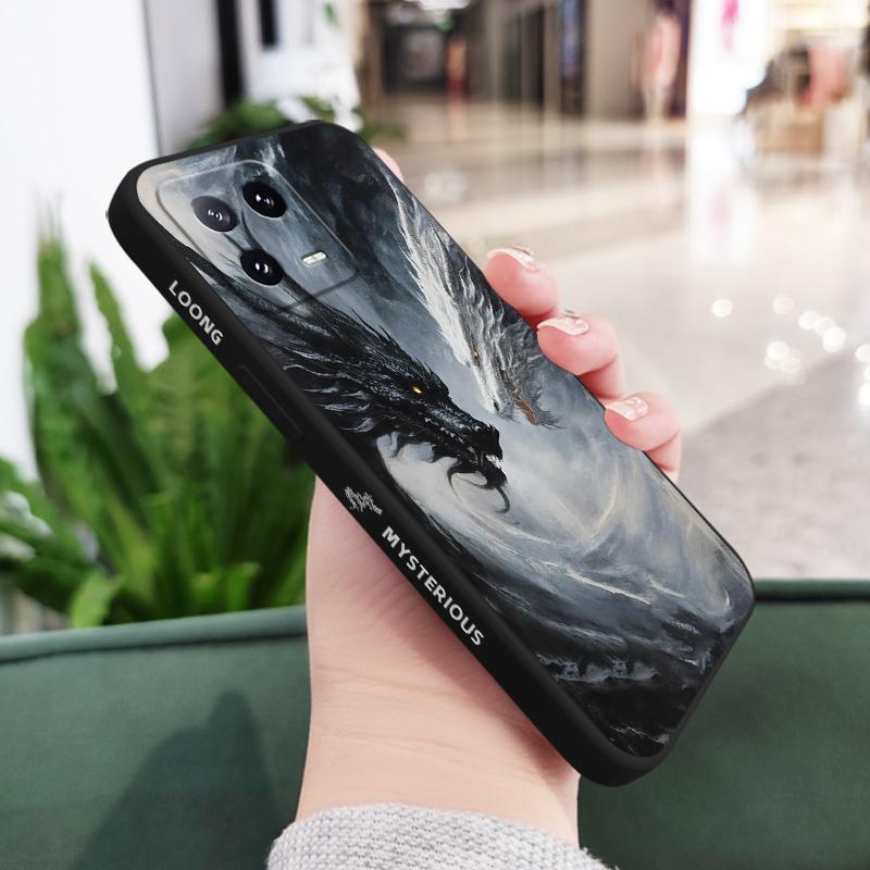 

Frostblack Dragon Phone Case For Xiaomi Mi 15T 15 14 14T 13 13T 12 12X 12T 12S 11 11T 10 10T 9 9T Pro Lite Liquid Silicone Cover 13 чёрный
