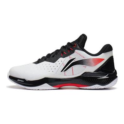 Li Ning Thunder Series Fabric Synthetic Leather TPU Shock Absorption Non-Slip Wear-Resistant Breathable Supportive Low-Top Badminton Shoes AYAS018-2