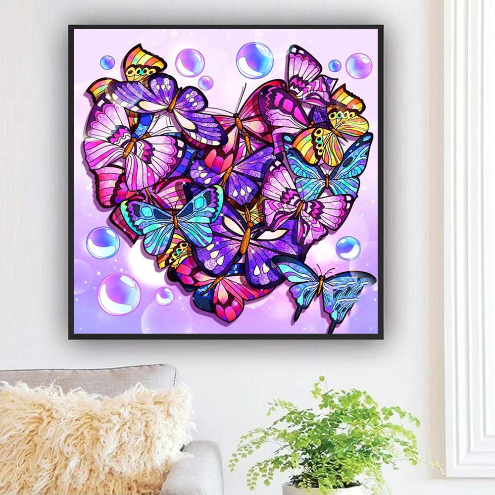 5D Diamond Mosaic Butterfly Embroidery Animal Cross Stitch Art Painting Flower Full Square Round Handmade Hobby