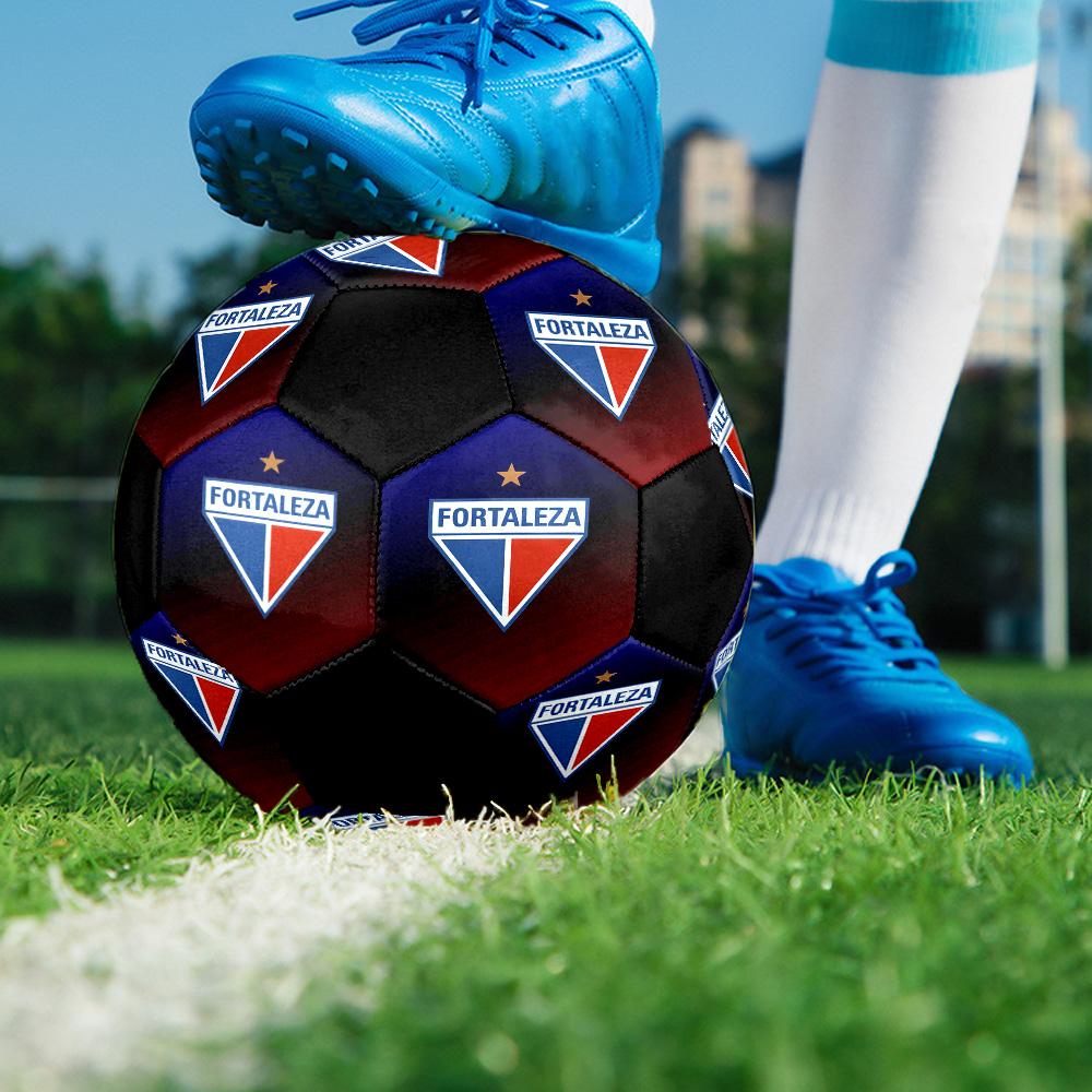 Fortaleza Indoor Soccer Ball Colorful All Ages Size 5 Machine Stitched PVC Competition Ready Durable High-Bounce