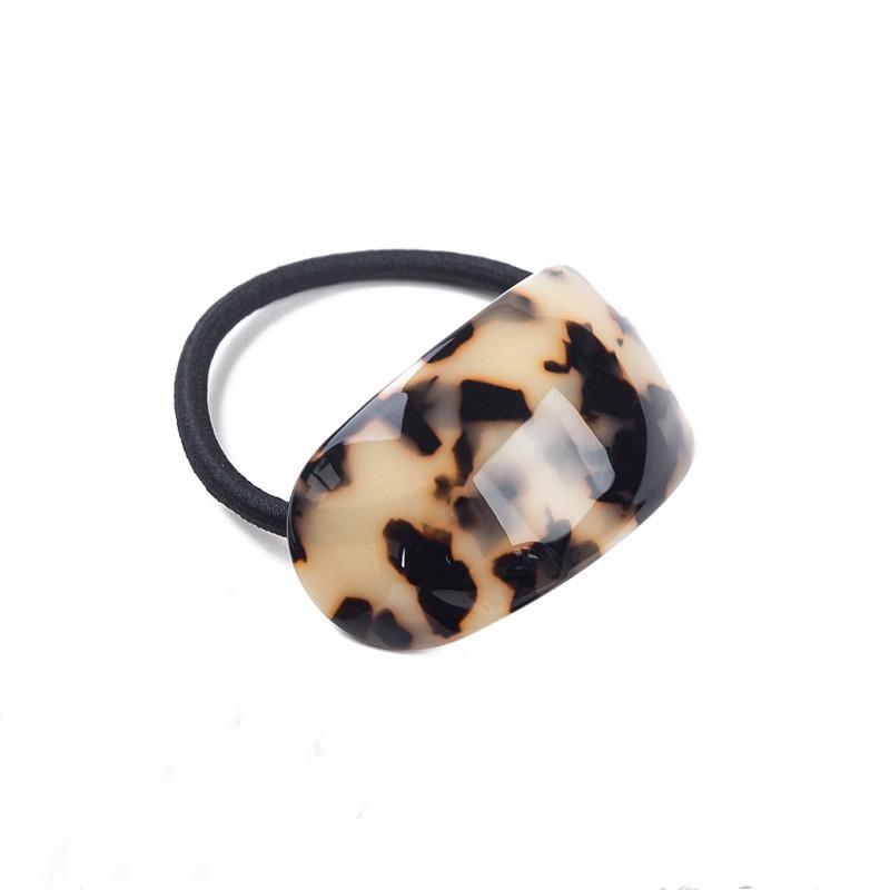 New Fashion  Acetate Hairties for Girls and Women White Blue Colors Rubber Elastic Hair Bands for Pony Hair