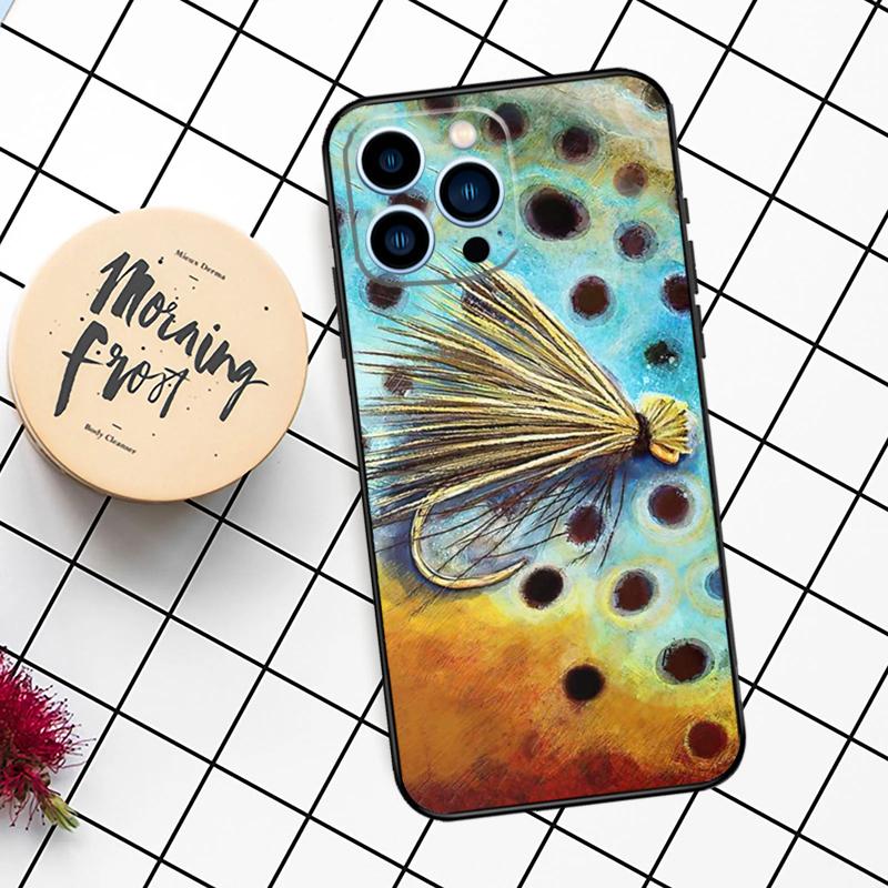 Brown Trout Fly Fishing Phone Case For iPhone 13 14 12 11 16 15 Pro Max Plus XS Max X XR 7 8 Plus 13 12 Mini Cover