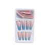 1 Set French Tip Press On Nails Gradient Fingernails Ballerina for Girls