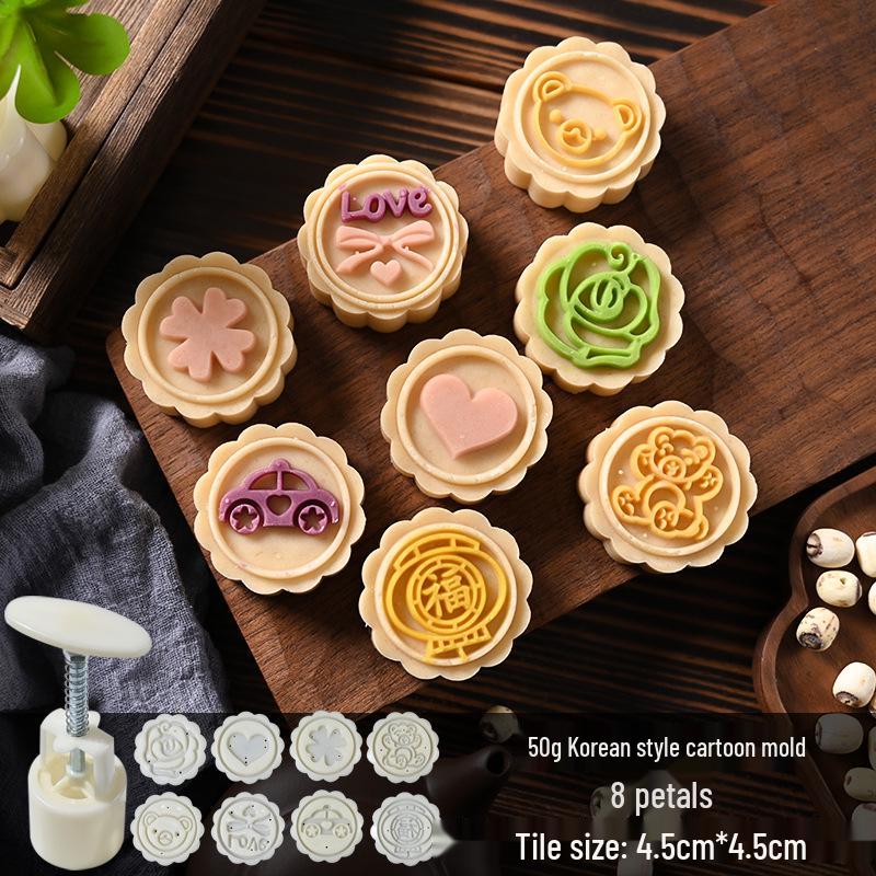 Mid-Autumn Mooncake Mold Stamp Tool for Ice Skin Mung Bean Pastry