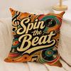 Retro Vinyl Music Cushion Cover Pillow Case Short Plush Square Throw Pillow Covers Pillowcase Sofa Home Decor Gift