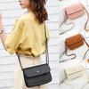 Fashion Women Shoulder Bags Pure Color Handbags beige