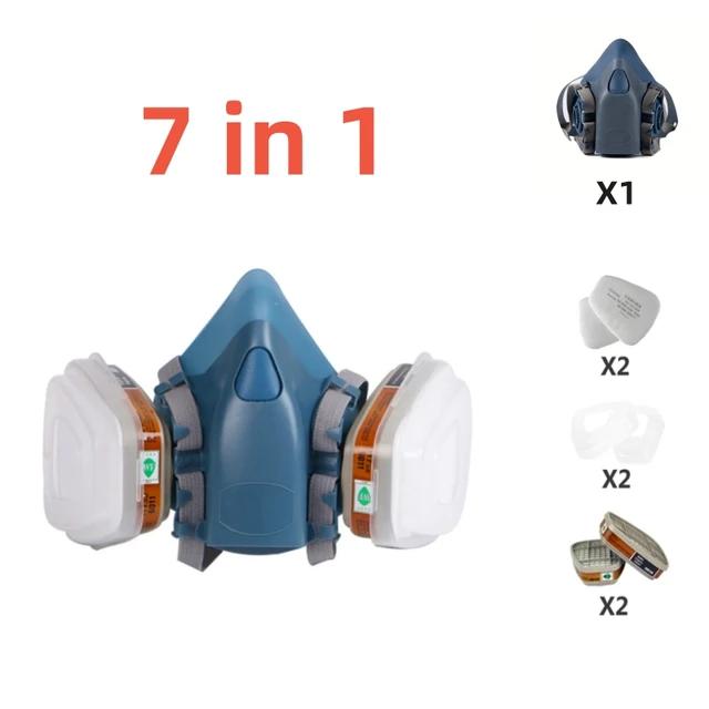 

16in1 7502 респираторная маска защитная маска промышленная покрасочная противопылевая противогаз с 501 5N11 6001CN химическая полумаска