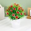 Green Lily Artificial Plant With Realistic Look For Living Room And Use Gift