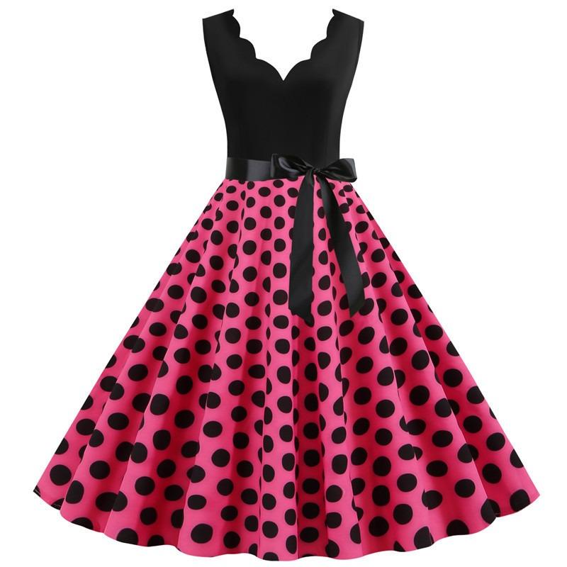 BITCED Women's Fashion Summer Spring V-Neck Sleeveless Casual Dresses