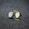 Tiny Star Moon Fashion Stud Earrings for Women Fashion Music Cross Leaf Cup Earings Stainless Steel Jewelry Pendientes Gift