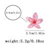Elegant Spray Painting Exaggerated Flower Rings for Women Girls Colorful Adjustable Ring Vacation Sum Sweet Jewelry Accessories
