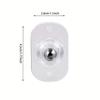 4pcs 360° Rotating Universal Wheel Mute Ball Furniture Casters Wheels Self Adhesive Pulley Base