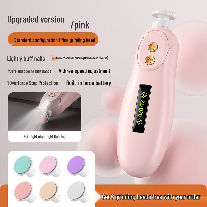 Children's Silent Electric Nail File & Clippers: Baby Nail Care Tool