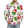 Men's Christmas Printed Imitation Cotton Long-sleeved Shirt