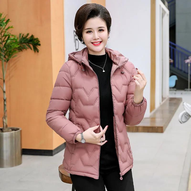 

Зимняя легкая куртка из хлопка-пуховика, однотонная, утолщенная, короткая, с капюшоном, куртка из хлопка-пуховика для женщин XXXXXL розовый